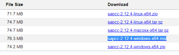 SAP Cloud Connector Download file